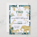 Search for elephant 2nd birthday invitations Zebra