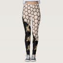 Search for honeycomb leggings Black and gold