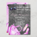 Search for 5x7 high heels sweet 16 invitations Party