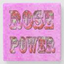 Search for pink letters coasters Rose