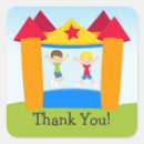 Search for bounce house thank you stickers Party