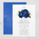 Search for blue first communion invitations Gold