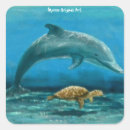Search for swim with dolphins stickers Blue