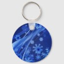 Search for snowflake on blue key rings Winter