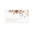 Search for bohemian wedding return address labels Modern