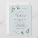 Search for peach and blue wedding invitations Botanical