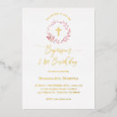 Search for dusty pink christening invitations Baby