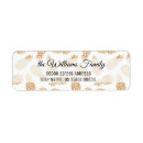Search for gold pineapple return address labels Girly