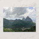 Search for pitons postcards St lucia