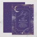 Search for starry night baby shower invitations Crescent moon