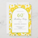 Search for yellow 60th birthday invitations Summer