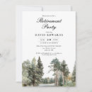 Search for forest retirement party invitations Pine trees