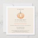 Search for little pumpkin on the way baby shower invitations Pumpkins