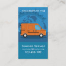 Search for courier service business cards Logistics