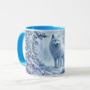Search for white wolf mugs Wild animal