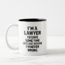 Search for funny career mugs Lawyer