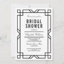 Search for classy bridal shower invitations Black and white