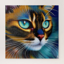 Search for cat face puzzles Blue