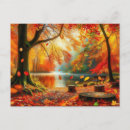 Search for autumn forest postcards Orange