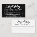 Search for detailing business cards Buffing waxing shampooing