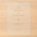 Search for cream and gold wedding invitations Minimalist
