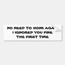 Search for ignoring bumper stickers Ignored
