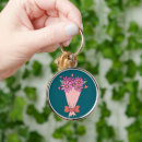 Search for flower drawing key rings Nature