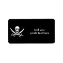 Search for pirate ships return address labels Crossbones