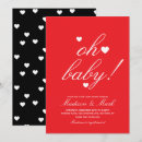 Search for red and black baby shower invitations Cute