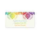 Search for lesbian wedding return address labels Rainbow