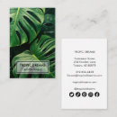 Search for plant business cards Monstera