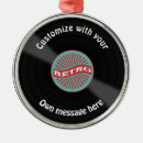 Search for vinyl record christmas tree decorations Retro