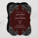 Search for red and grey wedding invitations Gothic