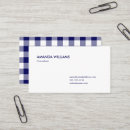 Search for blue plaid pattern business cards Modern