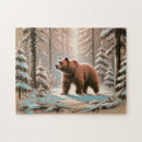 Search for brown bear puzzles Snow