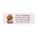 Search for canine return address labels Poodle
