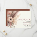 Search for rust save the date postcards Pampas grass