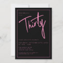 Search for girly 30th birthday invitations Script