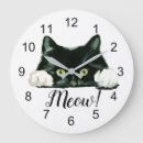 Search for meowing cat clocks White