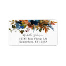 Search for blue brown return address labels Floral