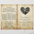 Search for bi fold wedding programs Elegant