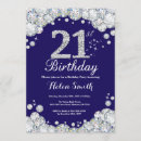 Search for navy blue 21st birthday invitations Twenty first birthday