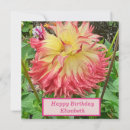 Search for dahlia birthday cards Yellow