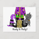 Search for cute witch postcards Black cat
