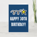 Search for 30th for men birthday cards Cartoon