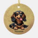 Search for dachshund christmas tree decorations Cute