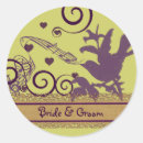 Search for golden wedding stickers Purple