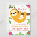 Search for sloth party invitations Kids