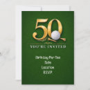 Search for golf 50th birthday invitations Golfer