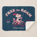 Search for bicycle blankets Snoopy